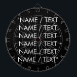 Customize Name text minimalist elegant black white Dart Board<br><div class="desc">Customize Name text minimalist elegant black white Dart Board
Customize,  personalize with name,  quote,  phrase,  or text</div>