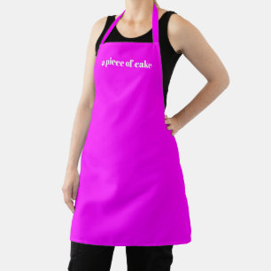 Customize Name text minimalist elegant magenta Apron
