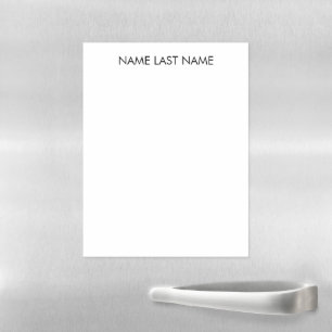 Customize name, text minimalist message magnetic d dry erase sheet