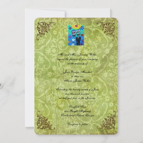 Customize Names DOD Wedding Invitation