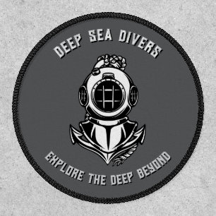 Customize Nautical Diving Helmet Anchor Sports Patch