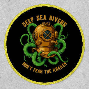 Customize Nautical Diving Helmet Octopus Attack Patch