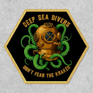 Customize Nautical Diving Helmet Octopus Attack Patch