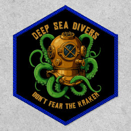 Customize Nautical Diving Helmet Octopus Attack Patch