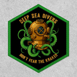 Customize Nautical Diving Helmet Octopus Attack Patch