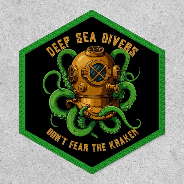 Customize Nautical Diving Helmet Octopus Attack Patch (Front)