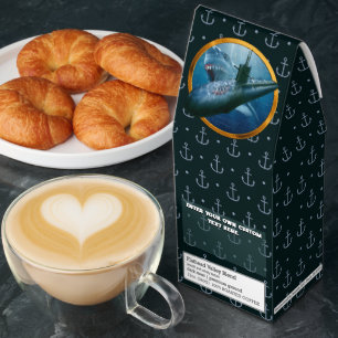 Customize Navy Submariner BubbleHead Veteran Gift Roasted Coffee