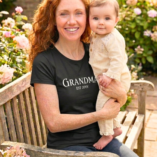 Customize New Grandma Name Established 2026 Gift   T-Shirt (Creator Uploaded)