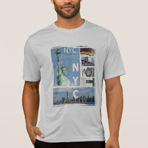 Customize New York City Manhattan Nyc Liberty T-Shirt
