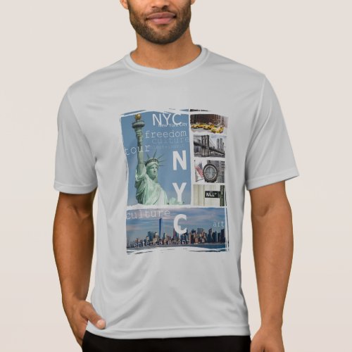 Customize New York City Manhattan Nyc Liberty T_Shirt