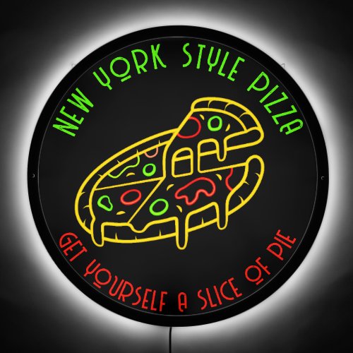 Customize New York Pizza Get Yourself A Slice  LED Sign