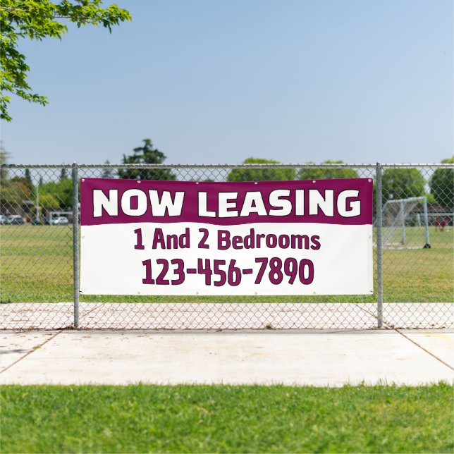 Customize Now Leasing 1 And 2 Bedrooms  Banner (Insitu)
