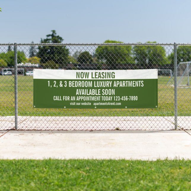 Customize Now Leasing Apartments For Rent  Banner (Insitu)