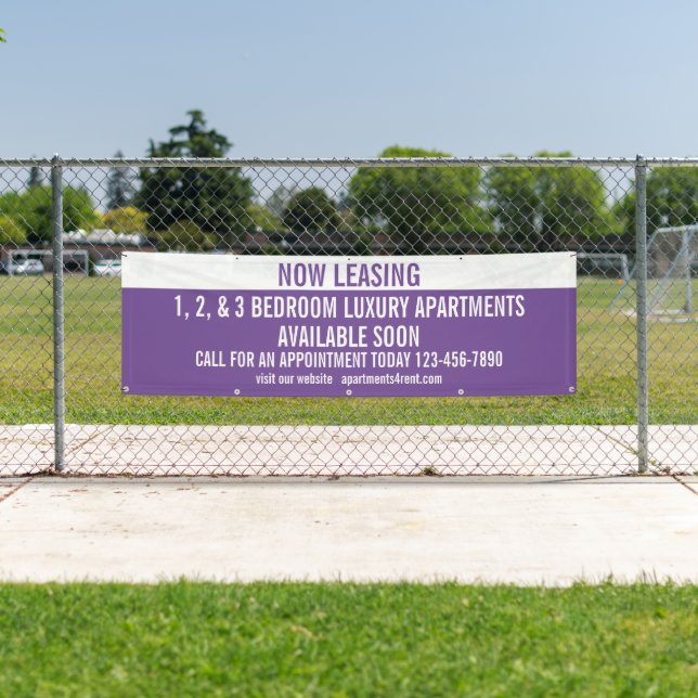 Customize Now Leasing Apartments For Rent  Banner (Insitu)