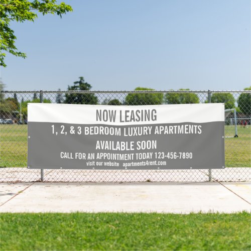Customize Now Leasing Apartments For Rent Large  Banner
