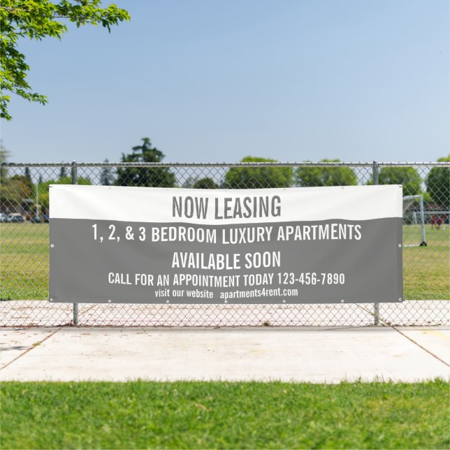Customize Now Leasing Apartments For Rent Large  Banner (Insitu)