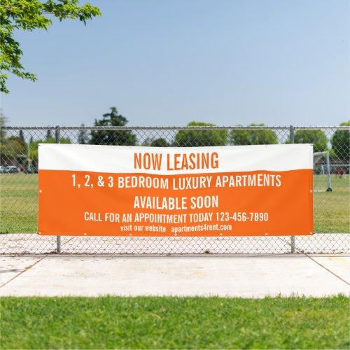 Customize Now Leasing Apartments For Rent Large  Banner