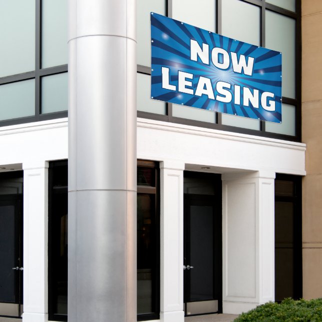 Customize Now Leasing Apartments Large Outdoor Banner (Outside Building)