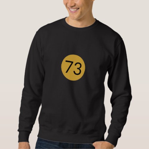 customize number 73 mens fashion design black sweatshirt