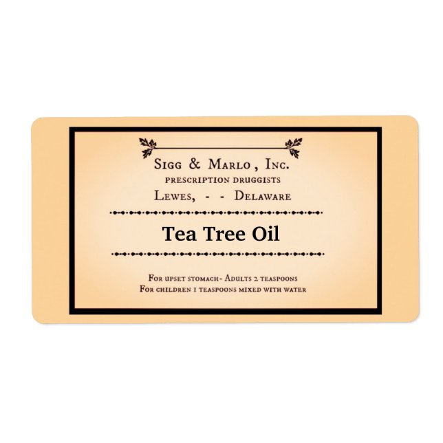 customize old rx label (Front)