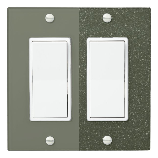 Customize Olive & Moss Split Light Switch Cover (In Situ)