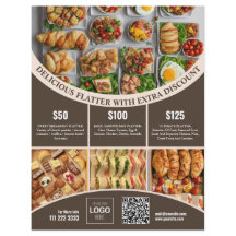 Customize online this Elegant Food Menu & Price