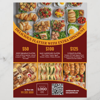 Customize online this Elegant Food Menu & Price