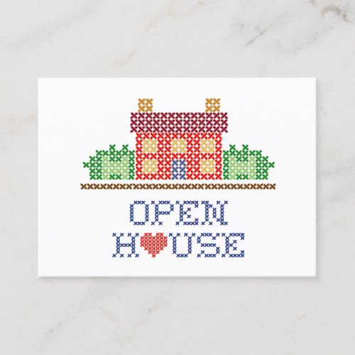 Customize Open House Business Card