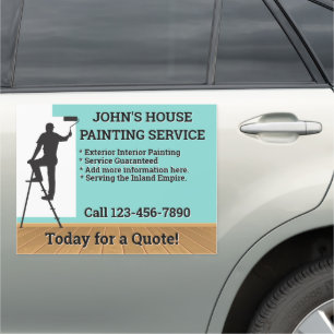 Customize Painting Business Interior Exterior Car Magnet