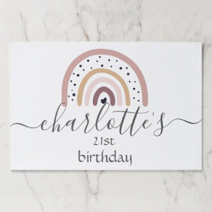 Customize Paper Placemats Pad - Rainbow Salmon