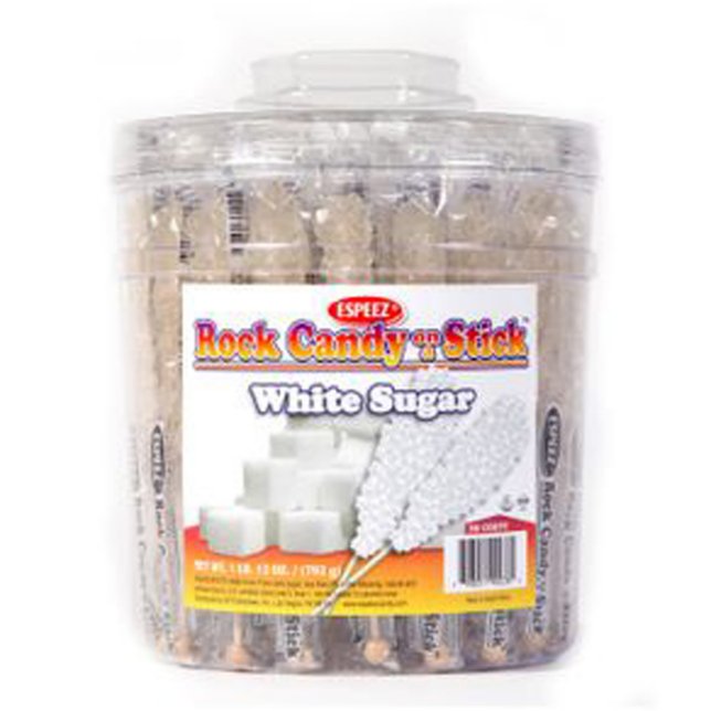 Customize Party Favor White Sugar Rock Candy Sticks (Front)