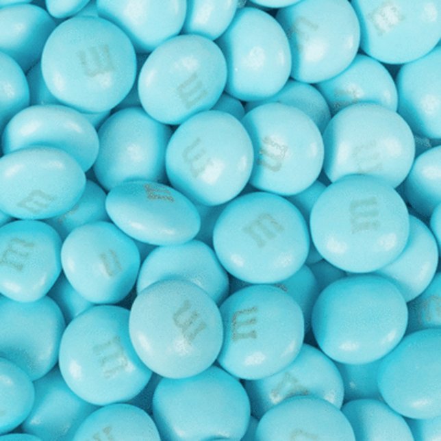 Customize Party Favors Light Blue M&Ms (Front)