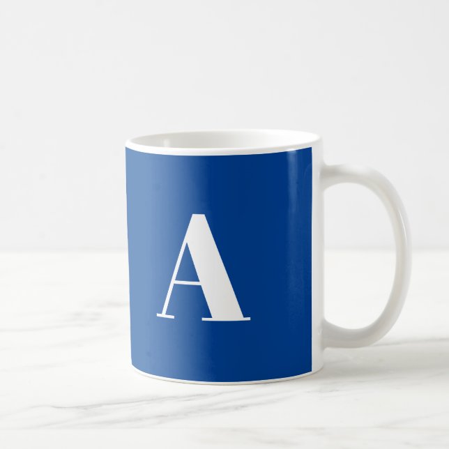 Customize, personalize Alphabet initial letter Coffee Mug (Right)