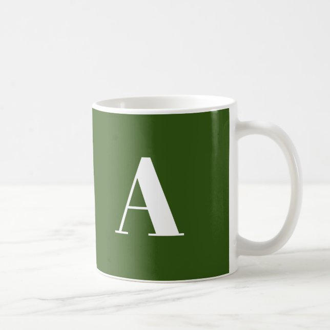 Customize, personalize Alphabet initial letter Coffee Mug (Right)