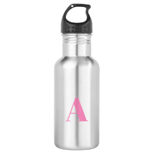 Customize, personalize Alphabet initial letter Stainless Steel Water Bottle