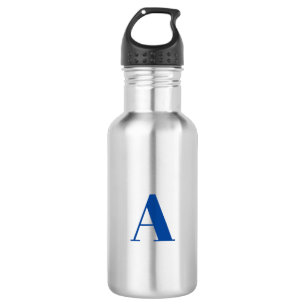 Customize, personalize Alphabet initial letter Stainless Steel Water Bottle