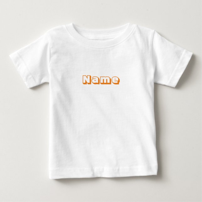 Customize, personalize Alphabet initial monogram Baby T-Shirt (Front)