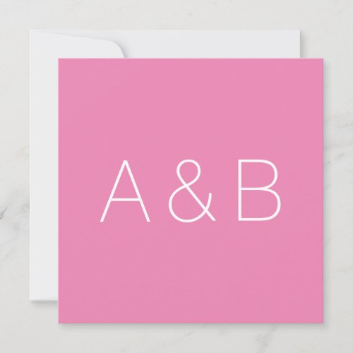 Customize personalize alphabet initial monogram thank you card