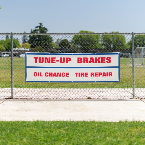 Customize Personalize Auto Repair Shop Large  Banner