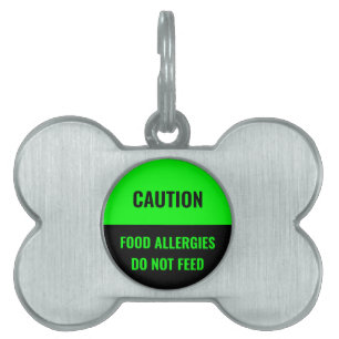 Customize, personalize black green dog Name, Info  Pet ID Tag