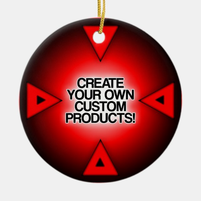 Customize / Personalize / Create your own Ceramic Ornament (Front)