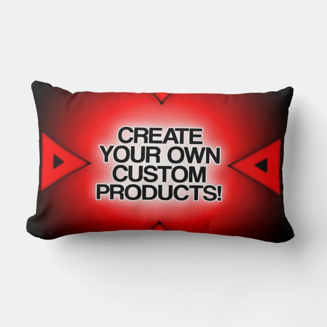 Customize / Personalize / Create your own Lumbar Pillow (Front)