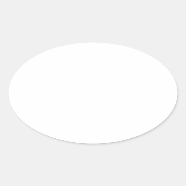 Customize / Personalize / Create your own Oval Sticker (Front)