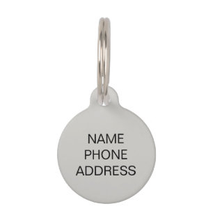 Customize, personalize Dog Name, Phone and Photo - Pet ID Tag