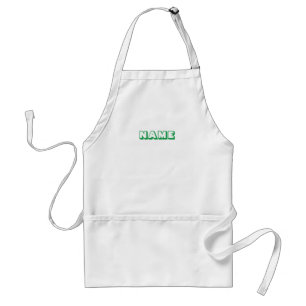 Customize personalize with NAME monogram Adult Apron