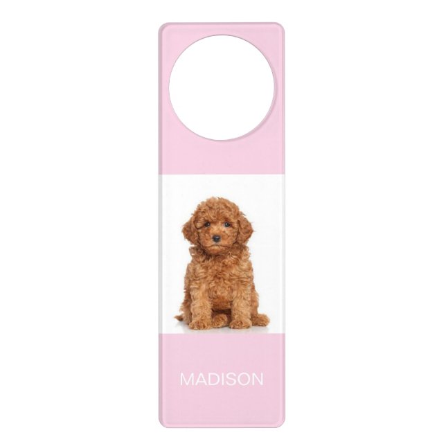 Customize, personalize with Name, photo Door Hanger (Front)