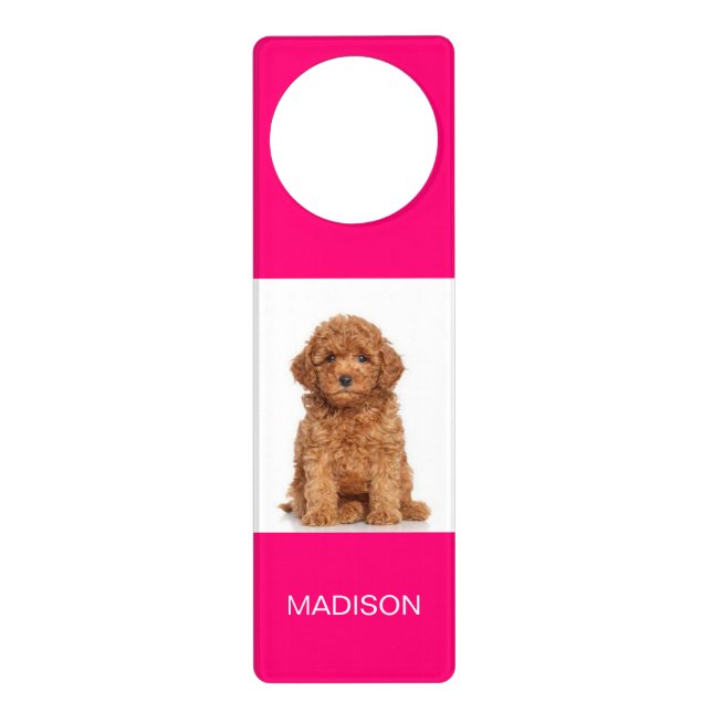 Customize, personalize with Name, photo Door Hanger (Front)