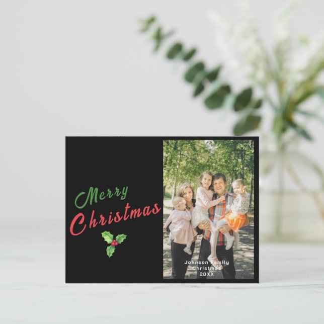 Customize Personalized Family Photo Christmas Card (Standing Front)