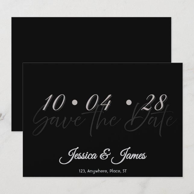 Customize  Personalized Save the Date (Front/Back)