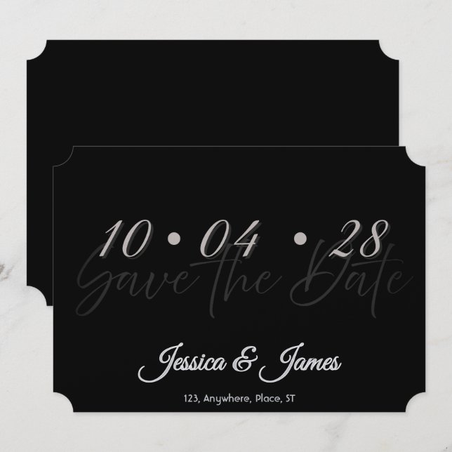 Customize  Personalized Save the Date (Front/Back)